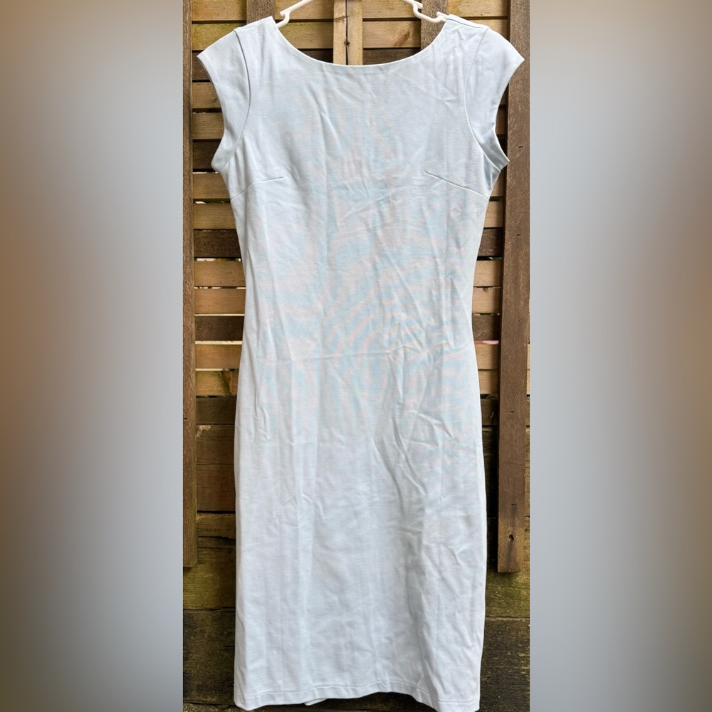 Baby Blue Cap Sleeve Dress